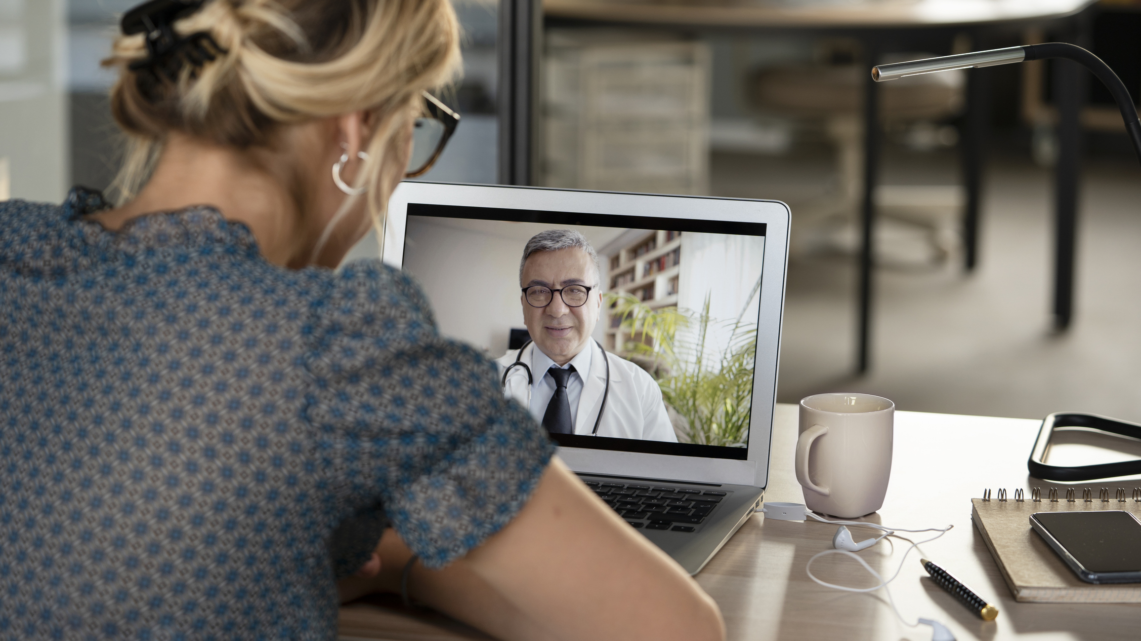 Patient connecting with expert oncologist via telehealth — expertise anywhere